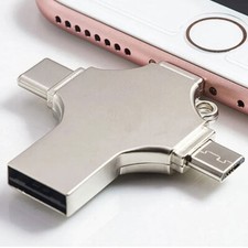 4IN1 USB Flash Drive 256GB Photo Memory Stick Type-c For i Phone Android PC Lot picture