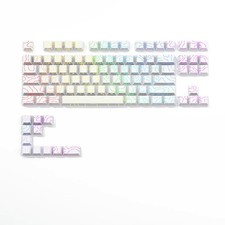 Letter Drive Topographic PBT Keycaps 98/133 Key Cherry Profile Side Print MX picture