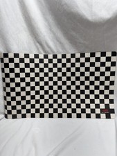 Vans Off The Wall Checkered Desk Mat Mouse Pad 24” x 14” faux leather New Black picture