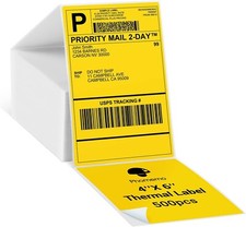 4x6 Direct Thermal Shipping Label 500/1000PCS for VRETTI MUNBYN Phomemo Lot picture