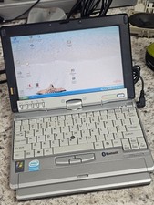 Vintage Fujitsu LifeBook P1510D Windows XP Convertible Laptop/Tablet PC Works picture