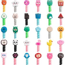 32PCS Cartoon Animal Charger Cable Protectors Cute USB Cord Protectors picture