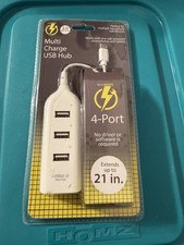 Tech Boost 4-Port Multi-Charge USB Hub, NIB picture