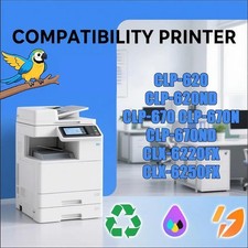 For Samsung CLP-620, Toner Cartridge, CLT-508L, High-Yield,  (4-Pack BK/C/M/Y) picture