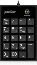 Perixx PPD-202 Wired 19 Keys Slim Numeric Keypad, Big Print Font, Silent Noteboo picture