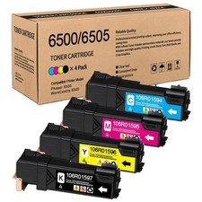EWJUEZS 6500 6505 High Capacity 4-Color Set Compatible 106R01597 106R01594 picture