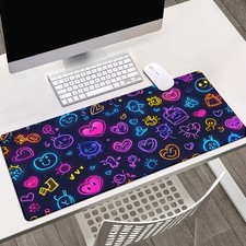 1pc of Symbol-Printed Gaming Mouse Pad, Suitable for Office And Computer Use, picture