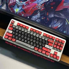 GUNDAM ZAKU PBT Keycaps Set Translucent Buttom For Cherry MX Mechanical Keyboard picture