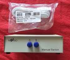 MOTUO USB Manual Switch 2 Port A/B Selector Box With Installation Cable picture