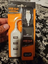 White USB 2.0 Hi-Speed 4-Port Splitter Hub For PC Notebook picture