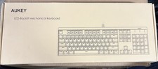 AUKEY KM-G6 Mechanical Gaming Keyboard LED Backlit Switch 104 Key USB OEM- i picture