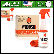 WHOOSH TV Screen Cleaner Spray with Microfiber Cloths, 12-Pack, 16.9 fl oz picture