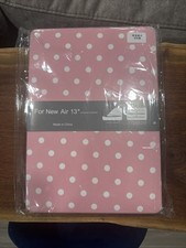 MacBook Air 13in A1932/A2179/A2337 Rigid Plastic Shell Case Dotted Clear picture