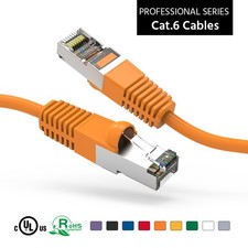200Ft CAT6 Shielded (SSTP) Ethernet Network Booted Cable Orange picture
