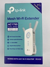 TP-Link WiFi Range Extender Repeater AC1750 Dual Band RE450 Internet Booster picture