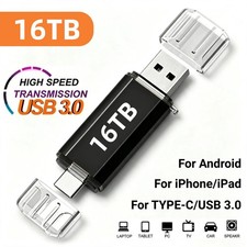 New 16TB 2 In 1 OTG USB Flash Drive 3.0 Type C Pendrive  picture