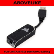 USB Sound Adapter Card Dongle 3.5mm RDA0043 For CORSAIR HS55 SURROUND Gaming picture