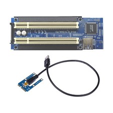 Mini PCIE Card Adapter Converter Mini PCIE to 2 Port PCI Slot ASM1083 Chip with picture