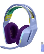 Logicool G733 Wireless Over-Ear Gaming Headset Lilac USB Receiver Mint picture