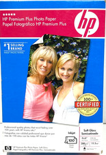 HP Premium Plus Photo Paper Soft Gloss 4x6 100 Sheet Pack Inkjet New Sealed picture