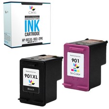 Black Color CMYi Ink Cartridges Lot for HP 901 901XL for DeskJet OfficeJet picture