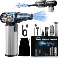 2-in-1 Compressed Air Duster & Vacuum, 320,000 RPM Powerful Brushless Motor picture