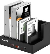 MAIWO 4 Bay Hard Drive Docking Station with Offline Cloning, External Hard Dr... picture