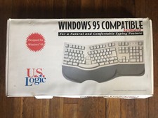 VTG  U.S. Logic Natural  Ergonomic Keyboard Windows 95 NEW OPEN BOX picture