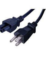Home Plus RIGHT Angle LAPTOP AC POWER CORD Computer + More Three Prong 6 Foot  picture