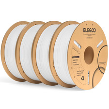 PLA plus 3D Printer Filament 1.75Mm White 4KG, Tougher & Stronger picture