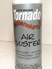 Vtg Tornado Electronics Air Duster Spray Can NEW 1995 Made/ USA Statz Millennium picture