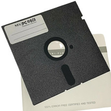 NEC PC-9801 MS-DOS 3.3B Floppy 5.25 5 1/4 PC98 VF VM RA RS RX DA DS DX FA FS FX picture