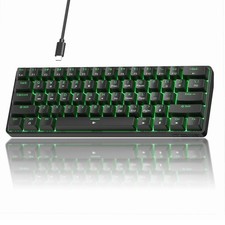 TMKB 60% Mechanical Gaming Keyboard Red Linear Switch Wired Black Ergonomic picture