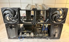6xGPU AI Black ATX Open Frame - GPU Rig for Machine Learning & Crypto Mining picture
