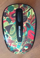 MICROSOFT ZANSKY ABSTRACT ARTISTS LIMITED EDITION 3500 WIRELESS MOUSE W/USB PLUG picture