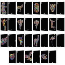 OFFICIAL P.D. MORENO ANIMALS LEATHER BOOK WALLET CASE COVER FOR APPLE iPAD picture