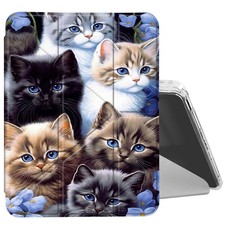 Clear Case for iPad 11th Gen & 10th Gen,Cute Cat picture