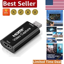 Compact 4K Video Capture Card - Perfect for Gamers, teachers, and Streamers picture