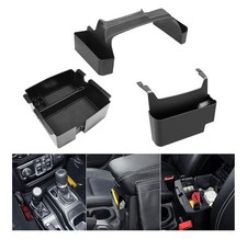2018-2025 3 Pcs Center Console Organizer for Jeep Wrangler JL JLU & Gladiator JT picture