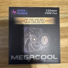 Super Flower Megacool 120mm PWM Fan 1-Pack, SF-PF121-BK picture