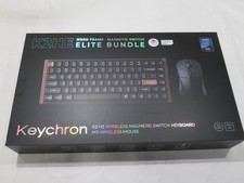 Keychron K2 HE Wood Frame Wireless Magnetic Switch Keyboard Mouse Elite Bundle picture