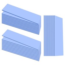 UCEC 30PCS Silicone Thermal Pads GPU, Reusable CPU Thermal Pad 0.5/1.5/ 1mm picture