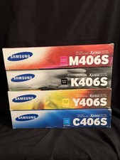 Samsung CLT-K406S CLT-C406S CLT-Y406S CLT-M406S - Set of 4 - NEW & SEALED picture