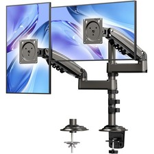 HUANUO 1732 Inch Dual Monitor Stand, Vertical Dual Monitor Mount, Monitor Sta... picture