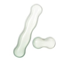 Ergonomic Gel Keyboard and Mouse Wrist Rest Set – Green Clear Wrist Rest for ... picture