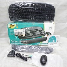 Logitech Cordless Desktop Wireless Keyboard Mouse Combo Optical PS2 Receiver picture