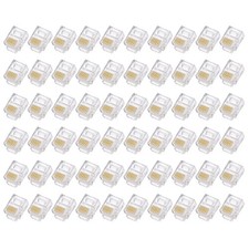 Telephone Modular Plug Male RJ11/RJ12 6P6C Clear 60pcs picture