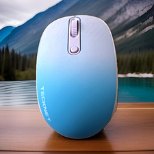 TeckNet TK-MS006 Wireless Optical Mouse Blue Adjustable DPI 1600 3-Button picture