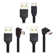 NFHK  3pcs/lot 13cm Type-C Data Flat Slim FPC Cable USB 2.0 Type-A Male to USB-C picture