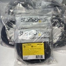 12pk Startech N6PATCH25BK 25FT BLACK CAT 6 CABLE | USA Seller | New picture
